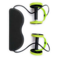 Aparat Fitness cu Corzi pentru Antrenament Abdominal, Reglabil, Negru/Verde