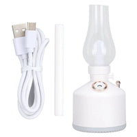Difuzor de Aromă tip Lampă, Reîncărcabil, 280ml, Lumină Ambientală, Alb