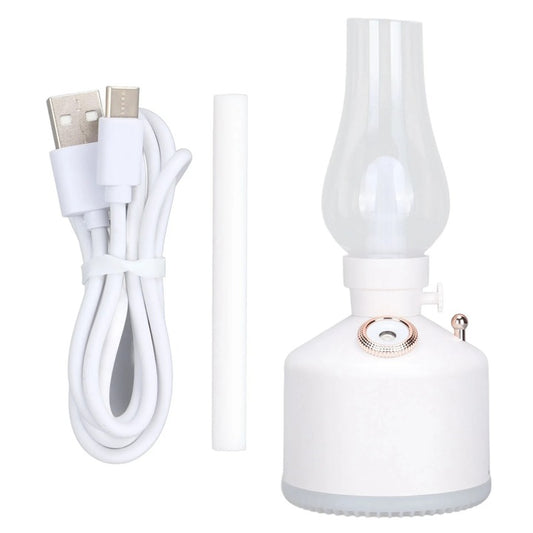 Difuzor de Aromă tip Lampă, Reîncărcabil, 280ml, Lumină Ambientală, Alb