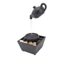 Fântână Decorativă de Masă cu Recirculare Apă, pentru Interior, Negru