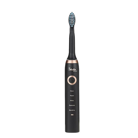 Periuță de Dinți Electrică Reîncărcabilă Shuke, 4 Capete de Periere, Negru