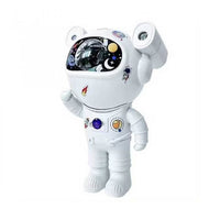 Proiector Astronaut cu Joc de Lumini și Stele, Bluetooth, Telecomandă și Reglare Luminozitate, Alb