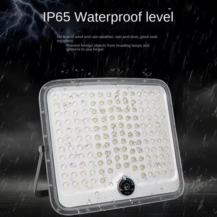 Proiector LED cu Încărcare Solară, 600W, cu Panou Separat, pentru Exterior