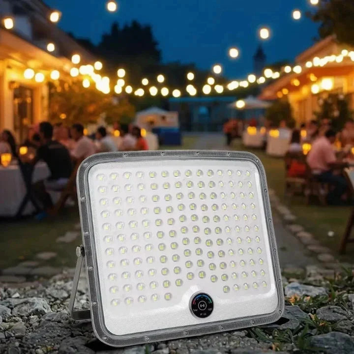 Proiector LED cu Încărcare Solară, 400W, cu Panou Separat, pentru Exterior