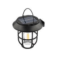 Set 4 Lămpi Solare de Grădină 2 în 1, Montare pe Sol sau Perete, Negru