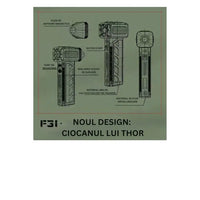 Suflantă Aer Portabilă, 3 Trepte de Putere, 120000 RPM, Multifuncțională, Negru/Portocaliu