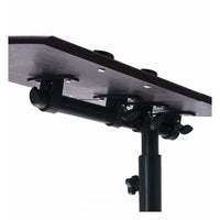 Măsuță Laptop Reglabilă cu Roți, Stand Portabil pentru Pat și Canapea, Înălțime Ajustabilă, Negru